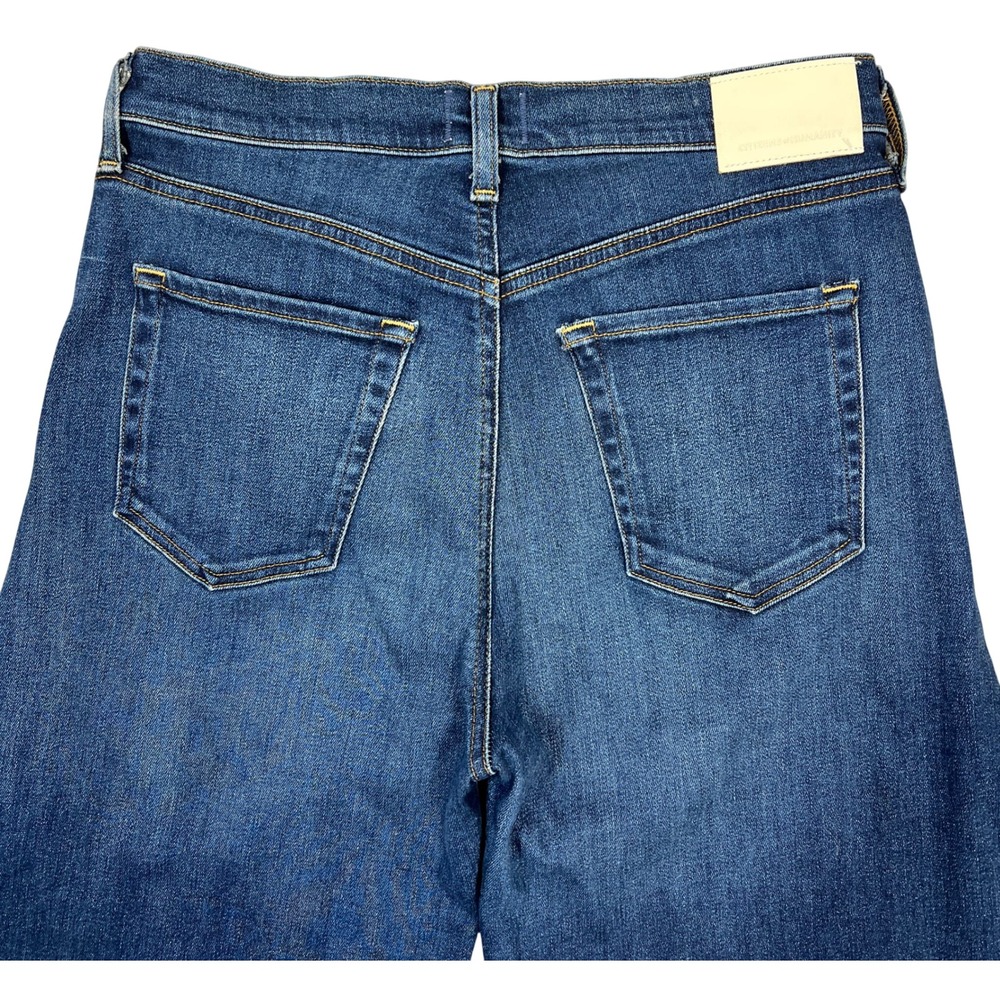 Citizens of Humanity Amari Ultra Wide-Leg Jeans 30" High-Rise Regatta Wash Retro - Picture 9 of 14